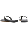 Capri Logo Plaque Flip Flops Black - TORY BURCH - BALAAN 7