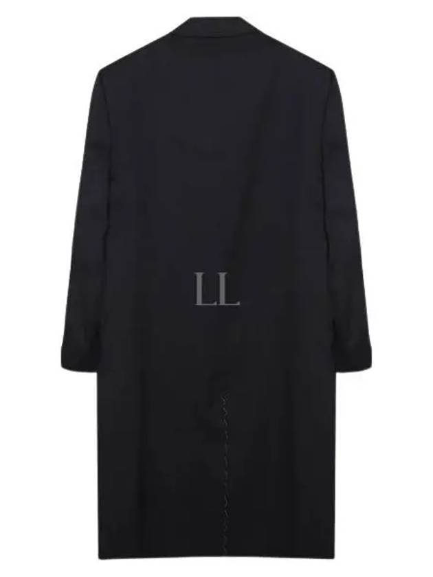 Virgin Wool Oversized Fit Single Coat Black - AMI - BALAAN 2