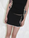 Lace Skirt with Shorts BLACK - CLUT STUDIO - BALAAN 2