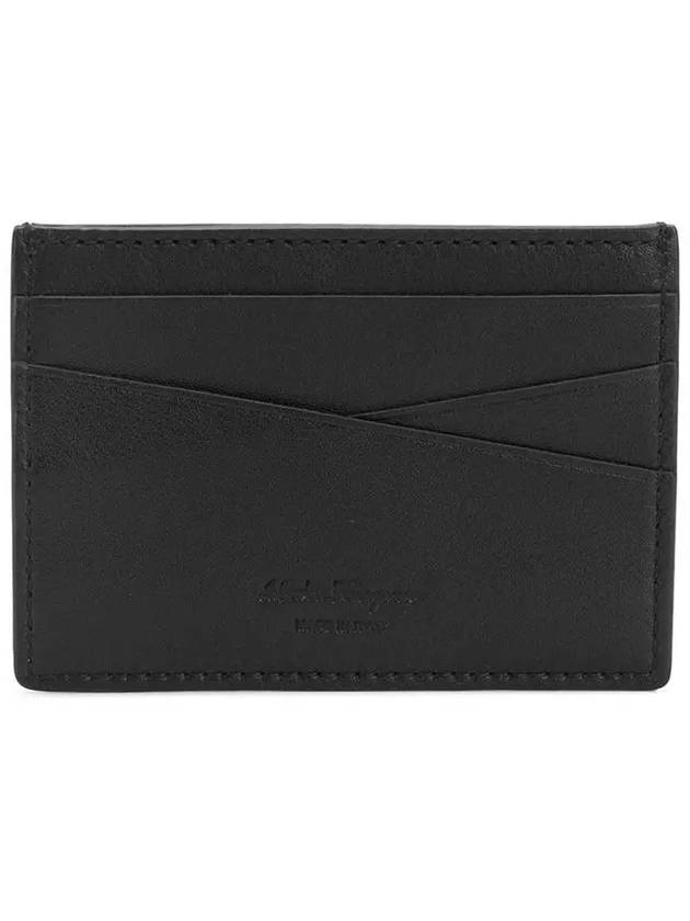 Gancini Logo Leather Card Wallet Brown - SALVATORE FERRAGAMO - BALAAN 4