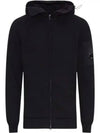 Cotton Mixed Knit Hooded Jacket Black - CP COMPANY - BALAAN 2