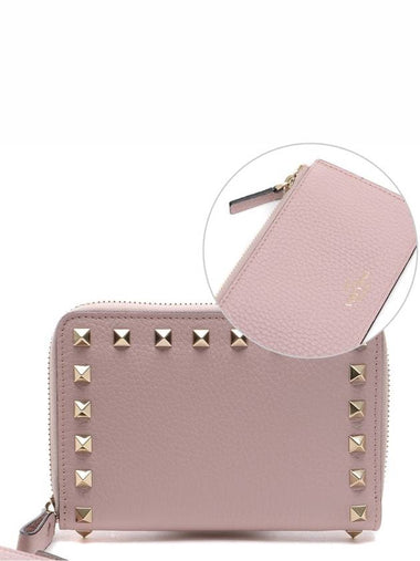 Women's Rockstud Half Wallet SW2P0P79_VSH_W34_19F - VALENTINO - BALAAN 1