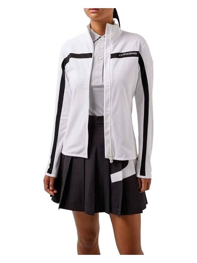 Janice Full Zip-up Jacket White - J.LINDEBERG - BALAAN 1