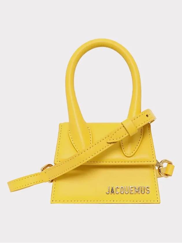 Le Chiquito Signature Leather Mini Tote Bag Yellow - JACQUEMUS - BALAAN 3