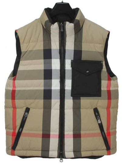 Reversible Check Nylon Padding Vest Archive Beige - BURBERRY - BALAAN 2