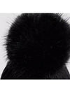 3B00027 M1131 999 Black Pom Wool Beanie - MONCLER - BALAAN 4