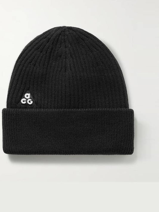 ACG Cuffed Ribbed Beanie Black - NIKE - BALAAN.