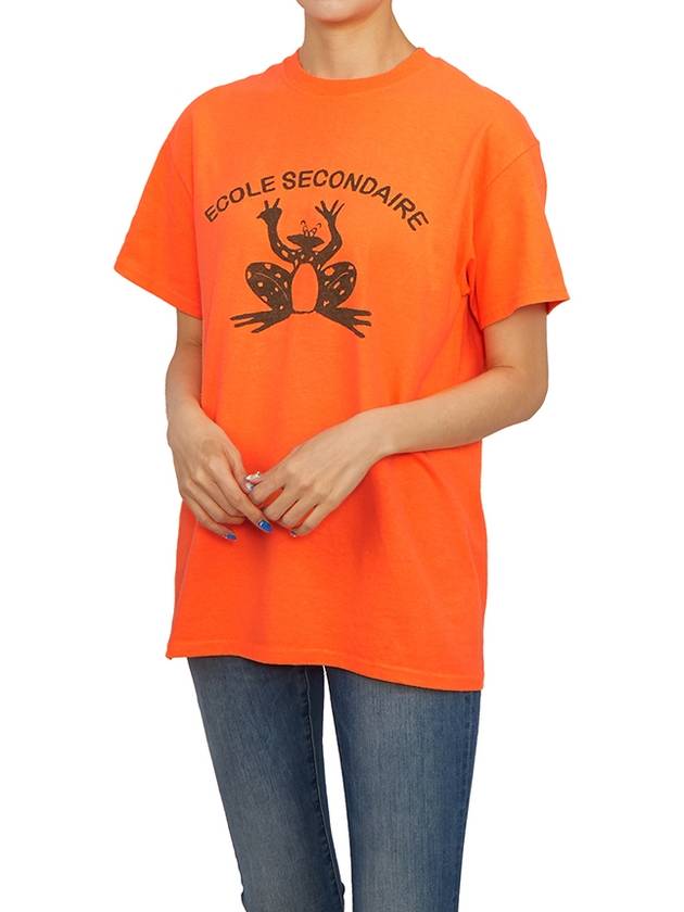 Women s Short Sleeve T Shirt ECHOLE FLUO ORANGE W - WILD DONKEY - BALAAN 4