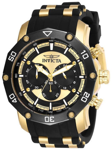 Invicta Pro Diver Chronograph Black and Yellow Gold Dial Men's Watch 28754 - INVICTA - BALAAN 1