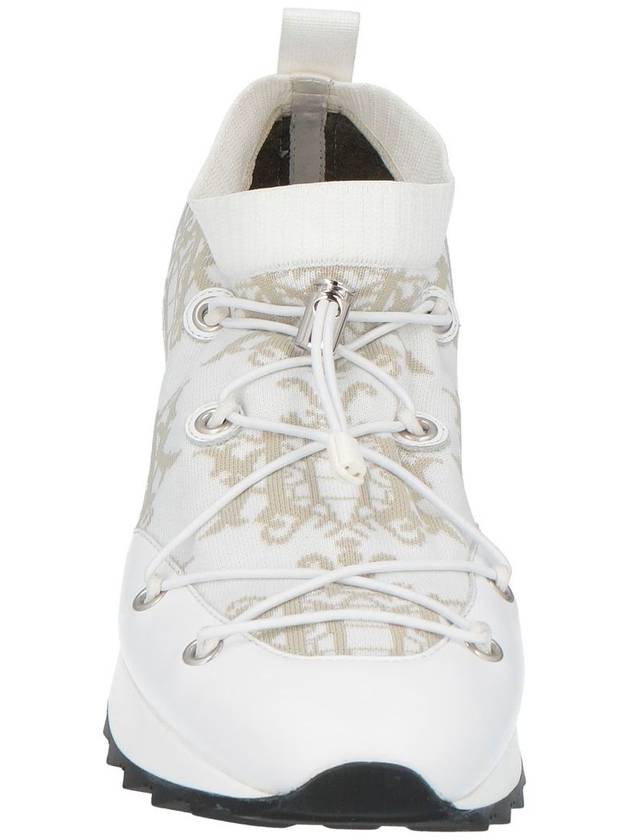 Emilio Pucci x EMILIO PUCCI Leather and jacquardknit sneakers - KOCHE - BALAAN 9