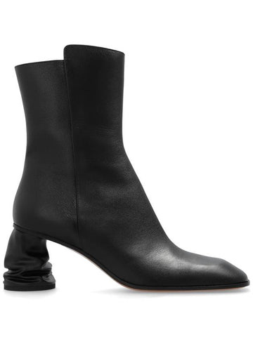 Alexander McQueen Heeled Ankle Boots, Women's, Black - ALEXANDER MCQUEEN - BALAAN 1