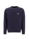 Diagonal Raised Sweatshirt Navy - CP COMPANY - BALAAN 1