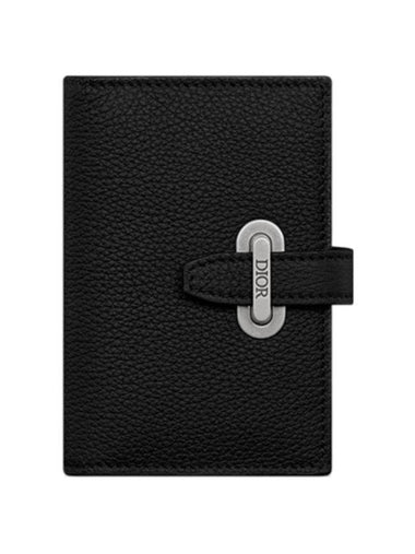 Normandy Vertical Calfskin Bifold Card Wallet Black - DIOR - BALAAN 1