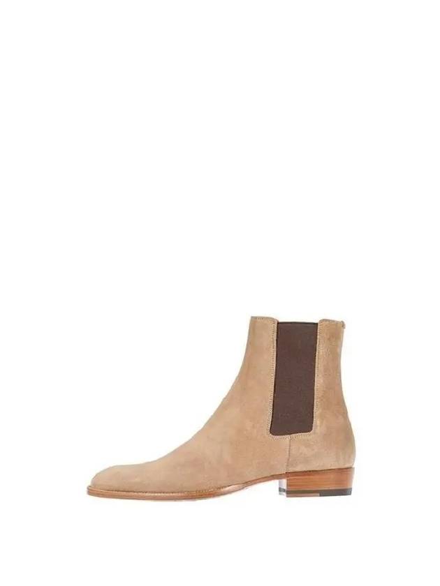 Suede Classic Wyatt Chelsea Boots Brown - SAINT LAURENT - BALAAN 2