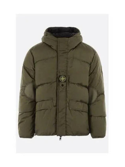 Logo Patch Reversible Padding Olive - STONE ISLAND - BALAAN 2