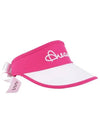 Golf Tennis Heart Logo Sun Cap Visor Pink - AVAVE - BALAAN 3