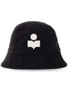 Haley Embroidered Logo Bucket Hat Black - ISABEL MARANT - BALAAN 2