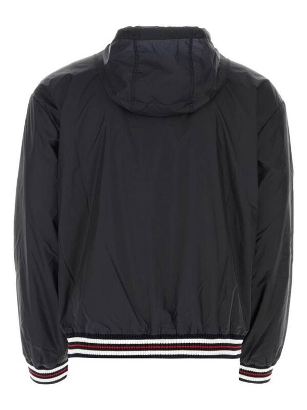 Logo Patch Ripstop Track Jacket Navy - THOM BROWNE - BALAAN 3