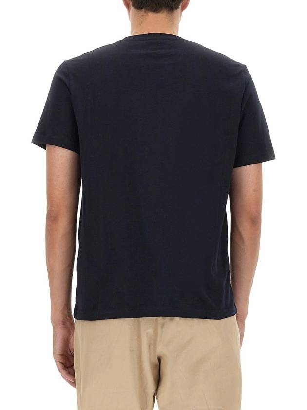 Zebra Logo Crew Neck Cotton Short Sleeve T-Shirt Navy - PAUL SMITH - BALAAN 8