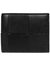 Intrecciato Cassette Half Wallet Black - BOTTEGA VENETA - BALAAN 2