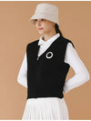 Knit zip up vest BLACK - MONBIRDIE GOLF - BALAAN 5