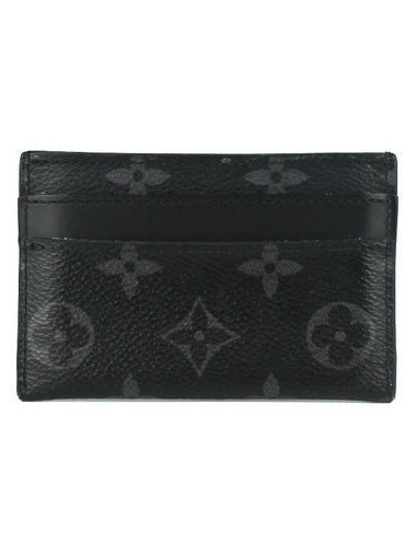 LV Double Card Holder Black LV42WT002 - LOUIS VUITTON - BALAAN 1