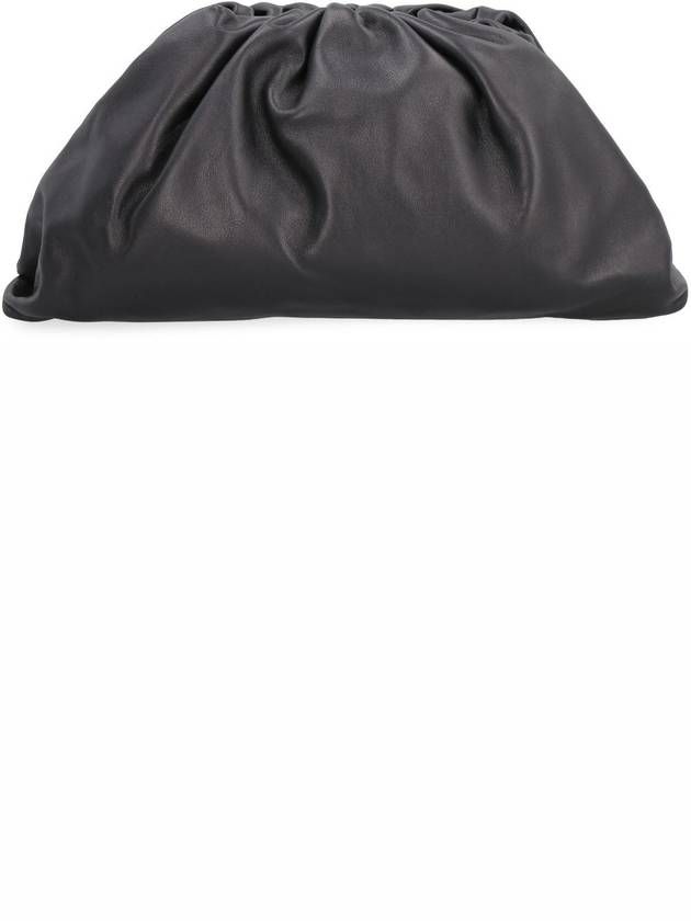 Nappa Pouch Dumpling Clutch Bag Black - BOTTEGA VENETA - BALAAN 3