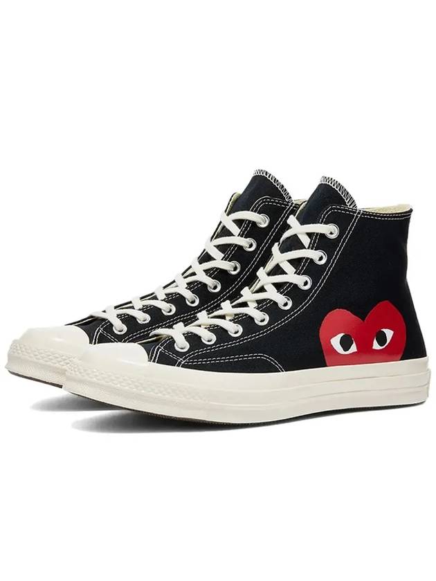 Chuck Taylor High Top Sneakers P1 K112 1 Black - COMME DES GARCONS - BALAAN 4