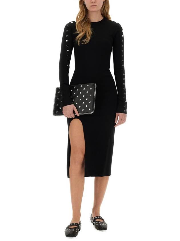 MIDI DRESS WITH SLIT - STELLA MCCARTNEY - BALAAN 2