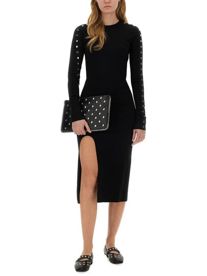 MIDI DRESS WITH SLIT - STELLA MCCARTNEY - BALAAN 2