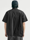 Studio Work Short Sleeve Shirt Black - BOOVOOM - BALAAN 3