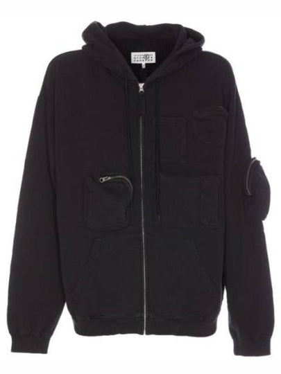 Wide Sleeve Hoodie Black - MAISON MARGIELA - BALAAN 2