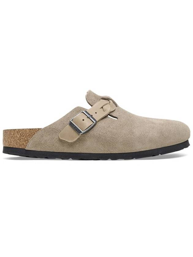 Boston Suede Mule Taupe - BIRKENSTOCK - BALAAN 3