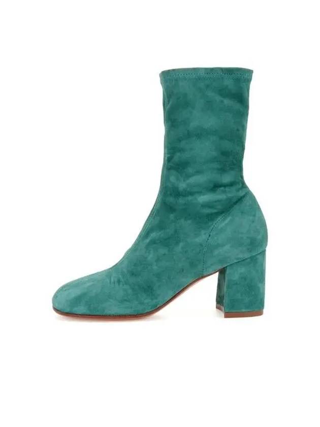 suede block heel boots green - DRIES VAN NOTEN - BALAAN 1