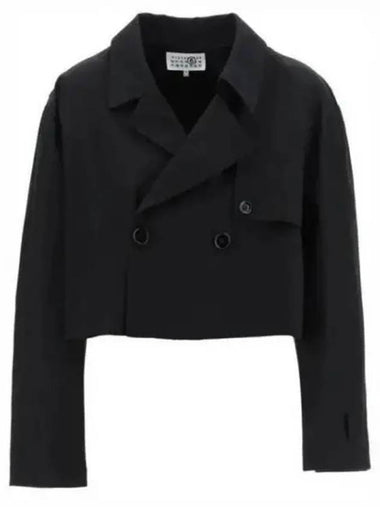 Short Trench Jacket Black - MAISON MARGIELA - BALAAN 1