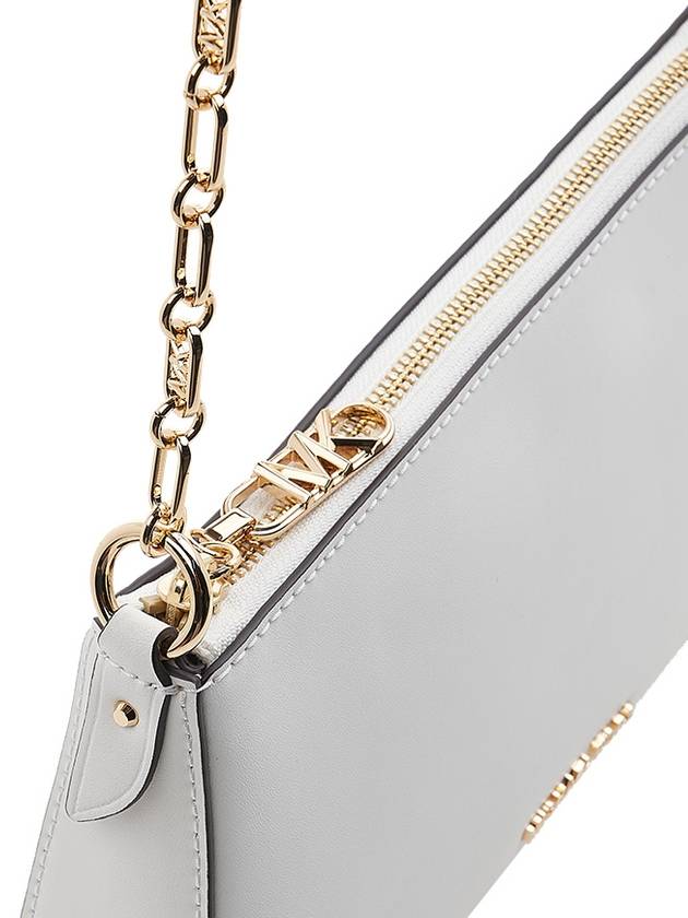 Empire Leather Shoulder Bag White - MICHAEL KORS - BALAAN 8