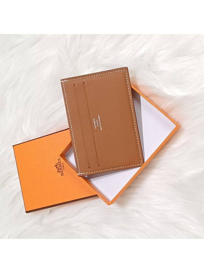 Citizen Twill Card Wallet Brown - HERMES - BALAAN 2