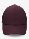 Side logo cotton signature ball cap burgundy 123ACT002CO00244010 - COURREGES - BALAAN 1