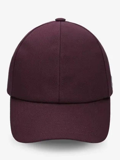 Side logo cotton signature ball cap burgundy 123ACT002CO00244010 - COURREGES - BALAAN 2