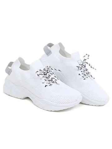 KITSON Blair knit sneakers white - KITON - BALAAN 1