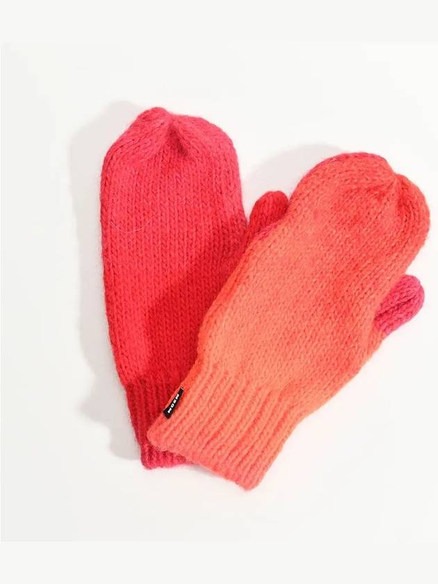 MSGM 3341MDN01 Multicolor Mittens Red - MSGM - BALAAN 1