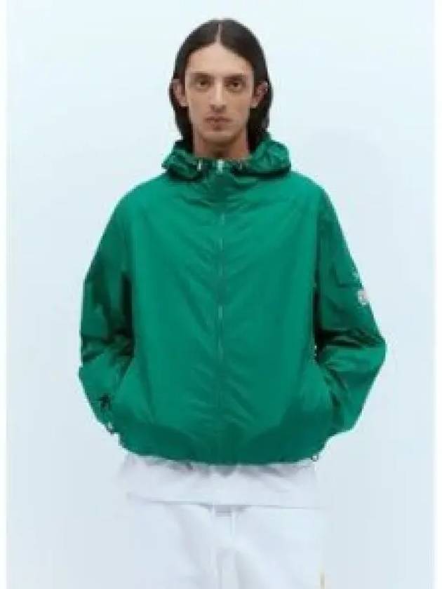 Etiache Rain Hooded Zip Up Emerald Green - MONCLER - BALAAN 2