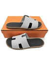 Hermes Izmir Sandal Epsom Blanc De Paris Bleu Celeste - HERMES - BALAAN 2