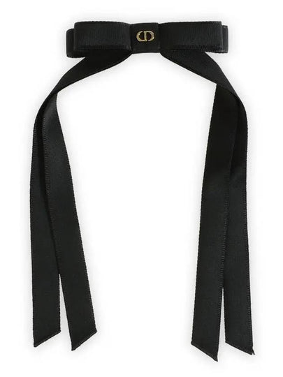 Bow Grosgrain Hairpin Black - DIOR - BALAAN 2