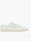 Women's SL 08 Smooth Leather Low Top Sneakers Blanc Optic - SAINT LAURENT - BALAAN 2