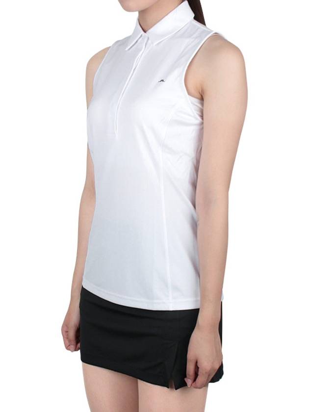 Women's Denny Sleeveless Piketty White GWJT06820 0000 WHITE - J.LINDEBERG - BALAAN 5