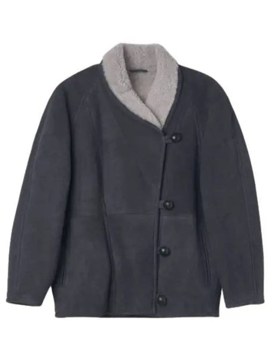 Avenilla shearling coat faded black - ISABEL MARANT - BALAAN 1