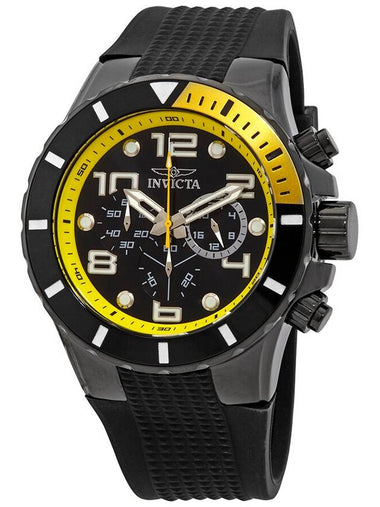 Invicta Pro Diver Black Dial Black Plastic Men's Quartz Watch 18741 - INVICTA - BALAAN 1