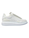 Larry Two Tone Suede Leather Low Top Sneakers White - ALEXANDER MCQUEEN - BALAAN 1