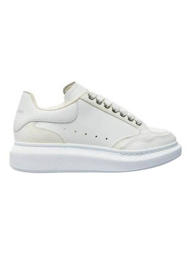 Larry Two Tone Suede Leather Low Top Sneakers White - ALEXANDER MCQUEEN - BALAAN 1